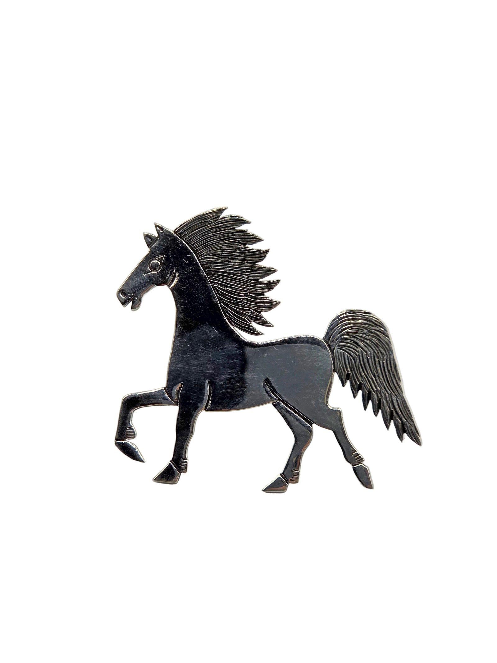 Silver Horse Pin