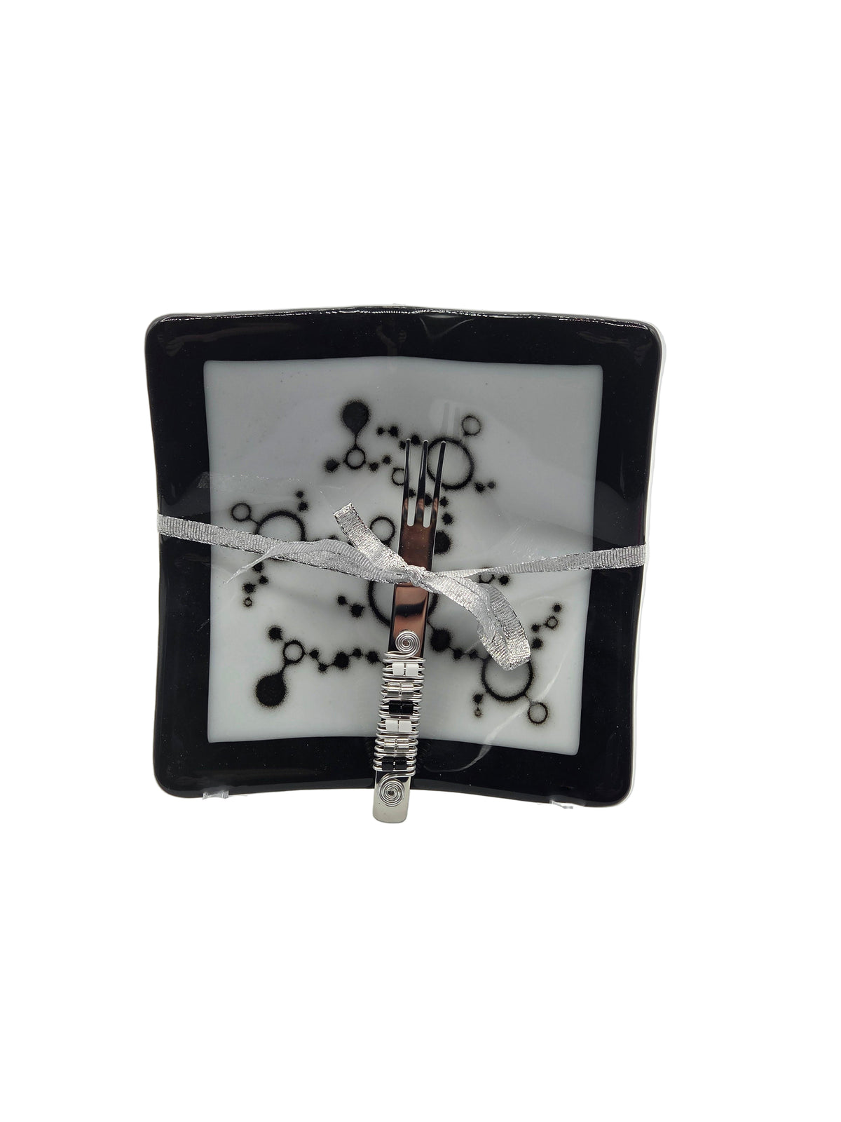 Black &amp; White Fused Glass