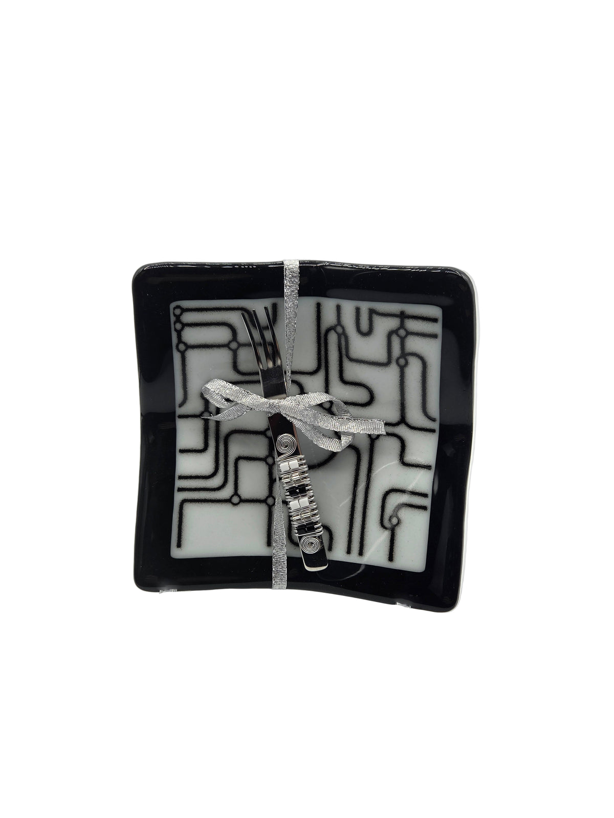 Black &amp; White Fused Glass