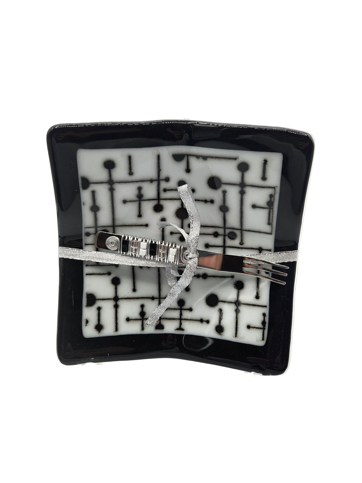 Black &amp; White Fused Glass