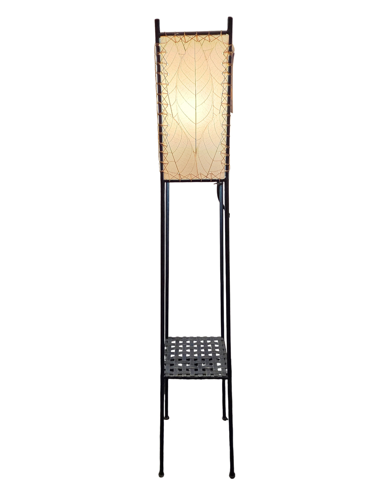 Outdoor Indoor Square Shelf Large Lamp Natural