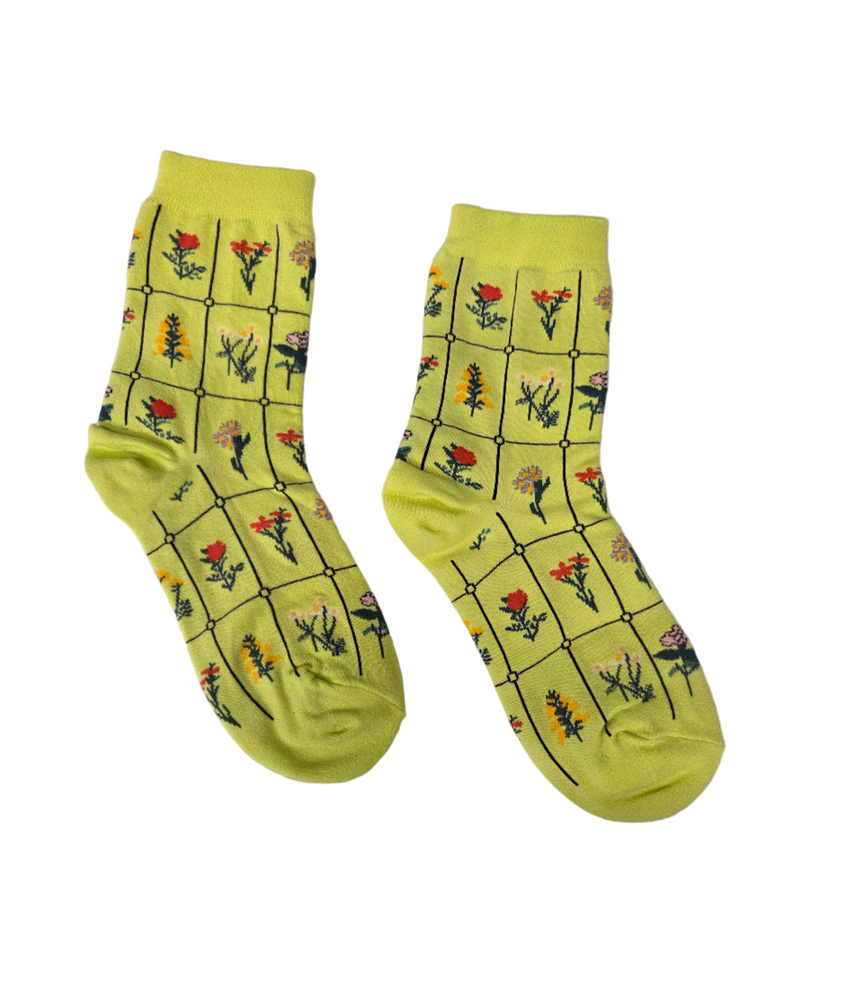 Womens Garden Print Socks