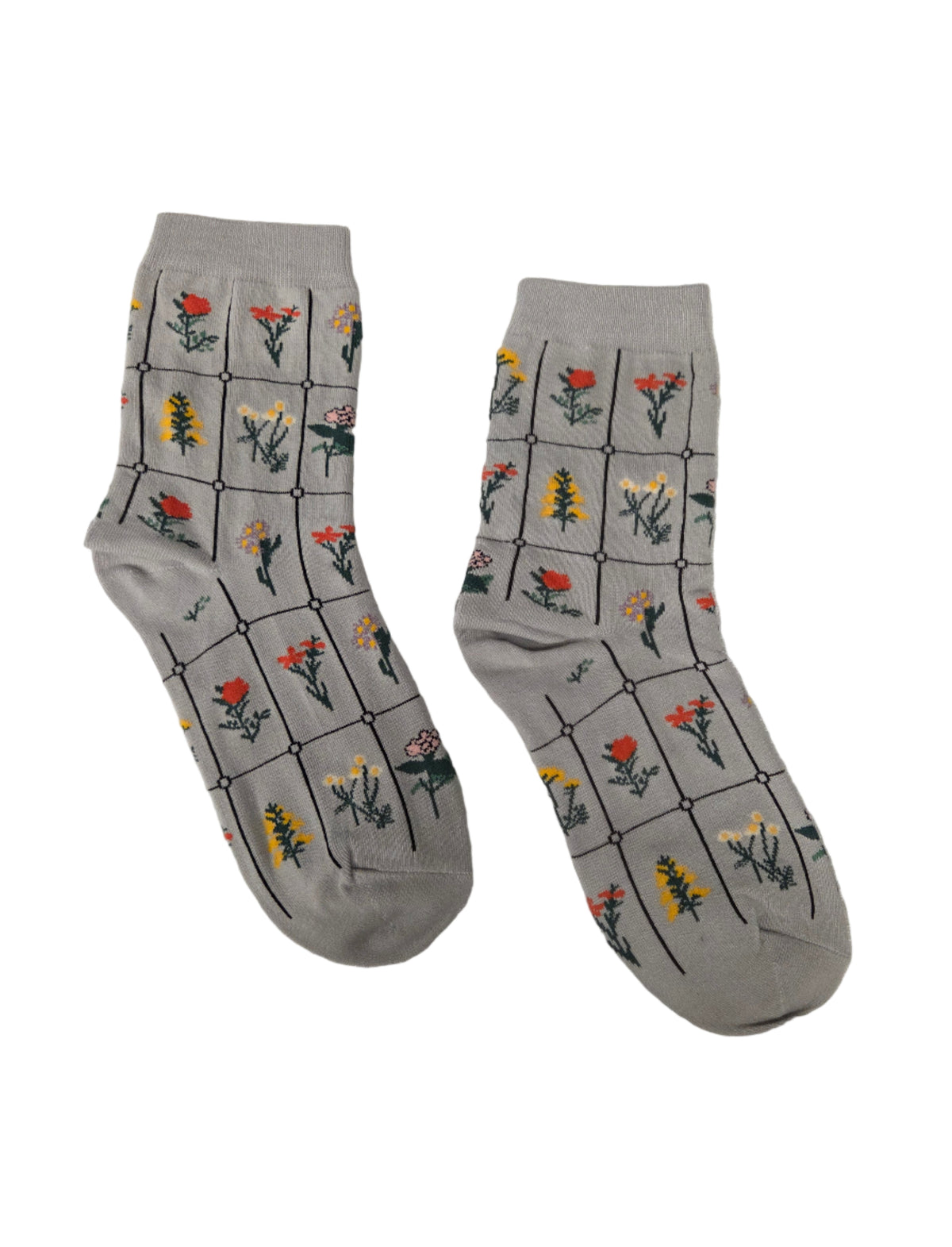 Womens Garden Print Socks