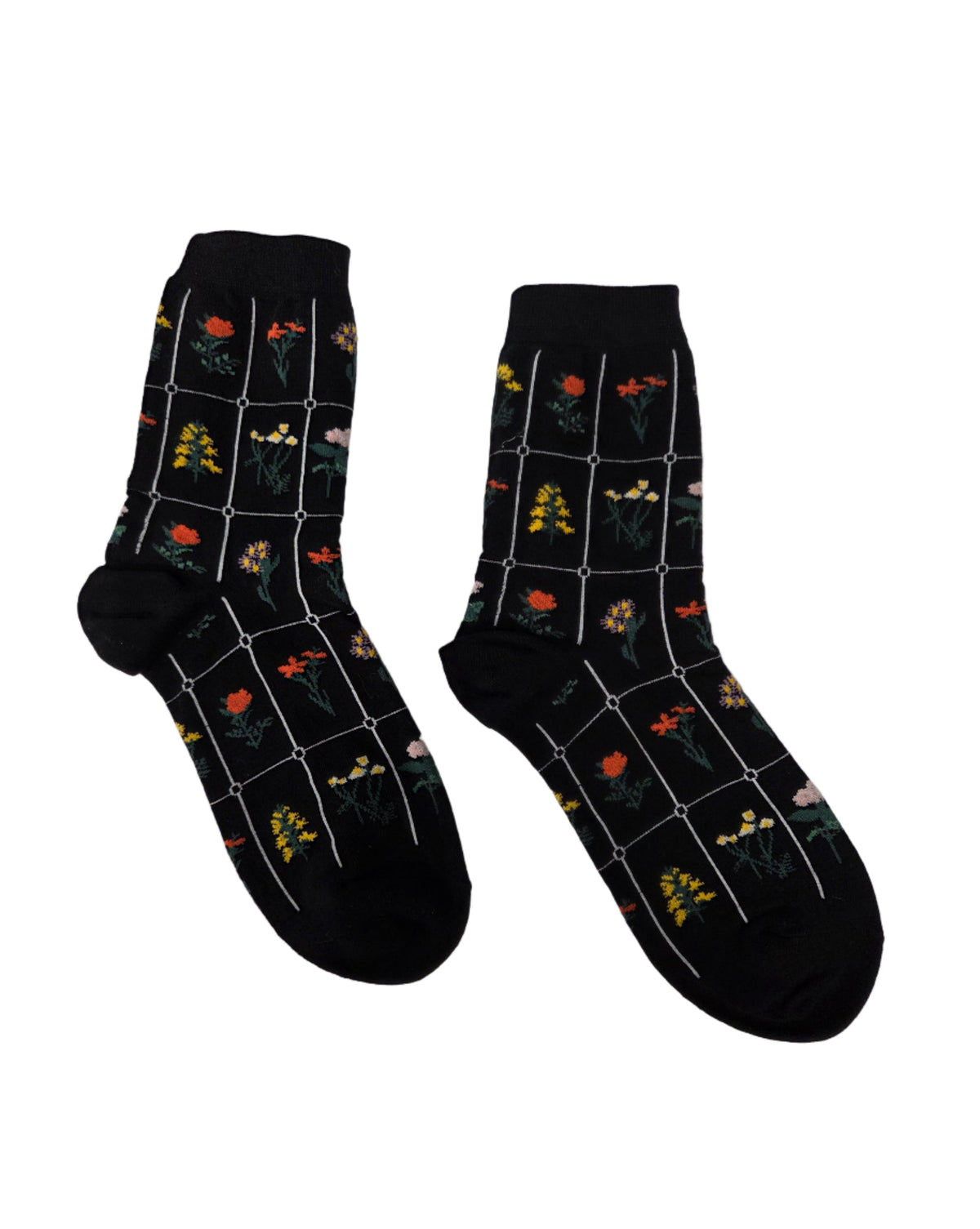 Womens Garden Print Socks