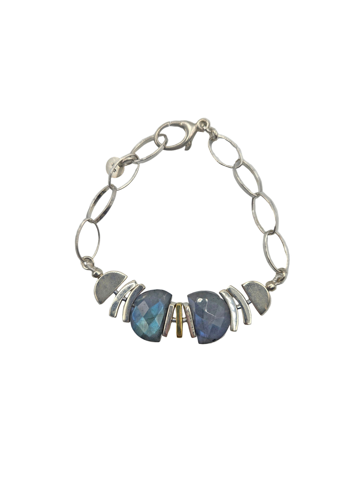 Labradorite Semi-Circles Bracelet