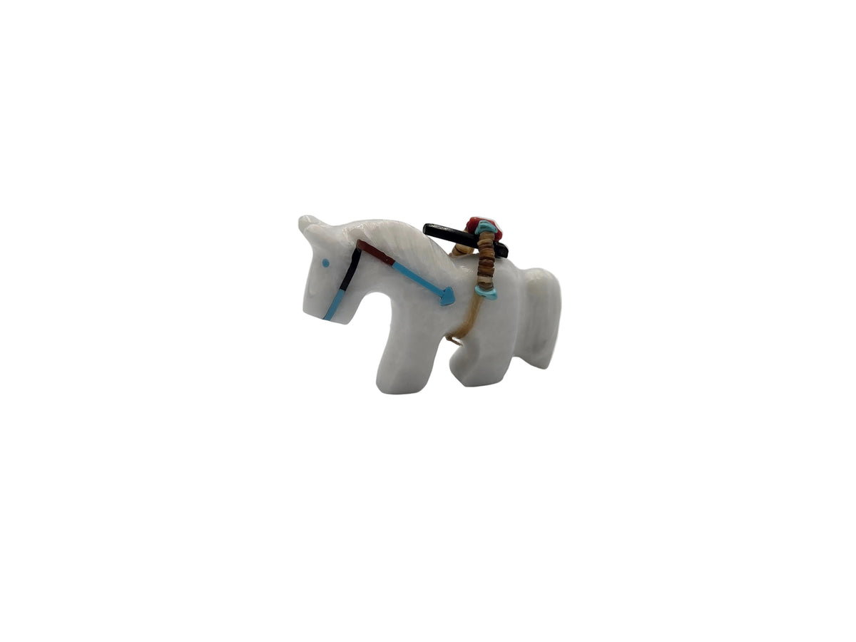 White Marble Horse by Rodney Laiwekete