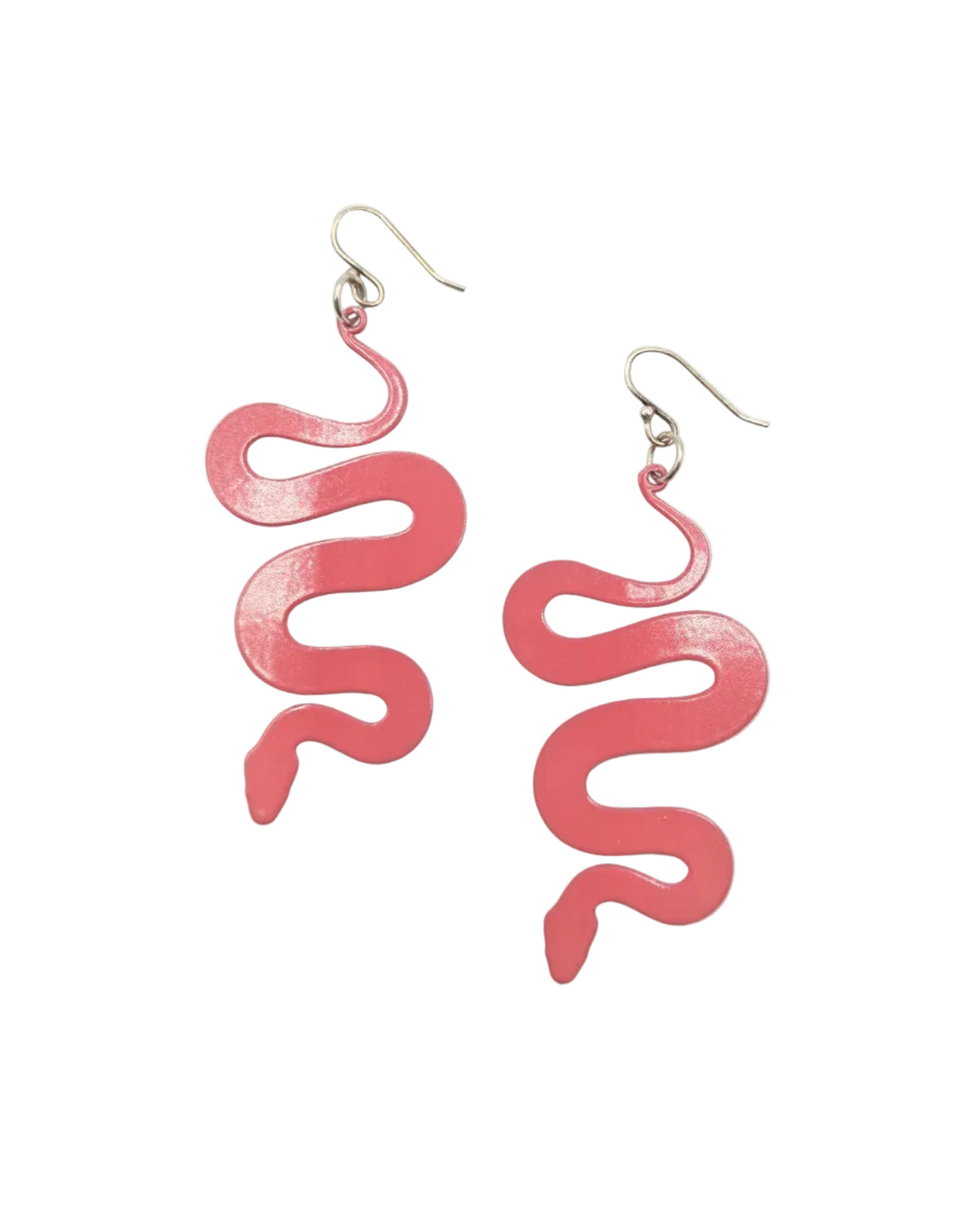 Snake Powdercoated Steel Earrings