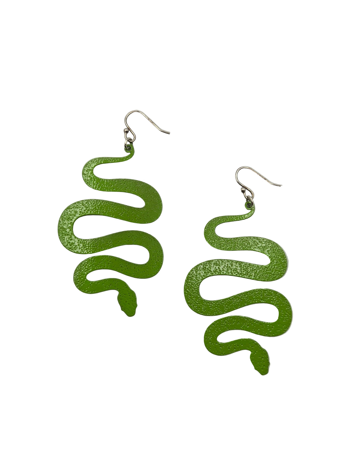 Snake Powdercoated Steel Earrings