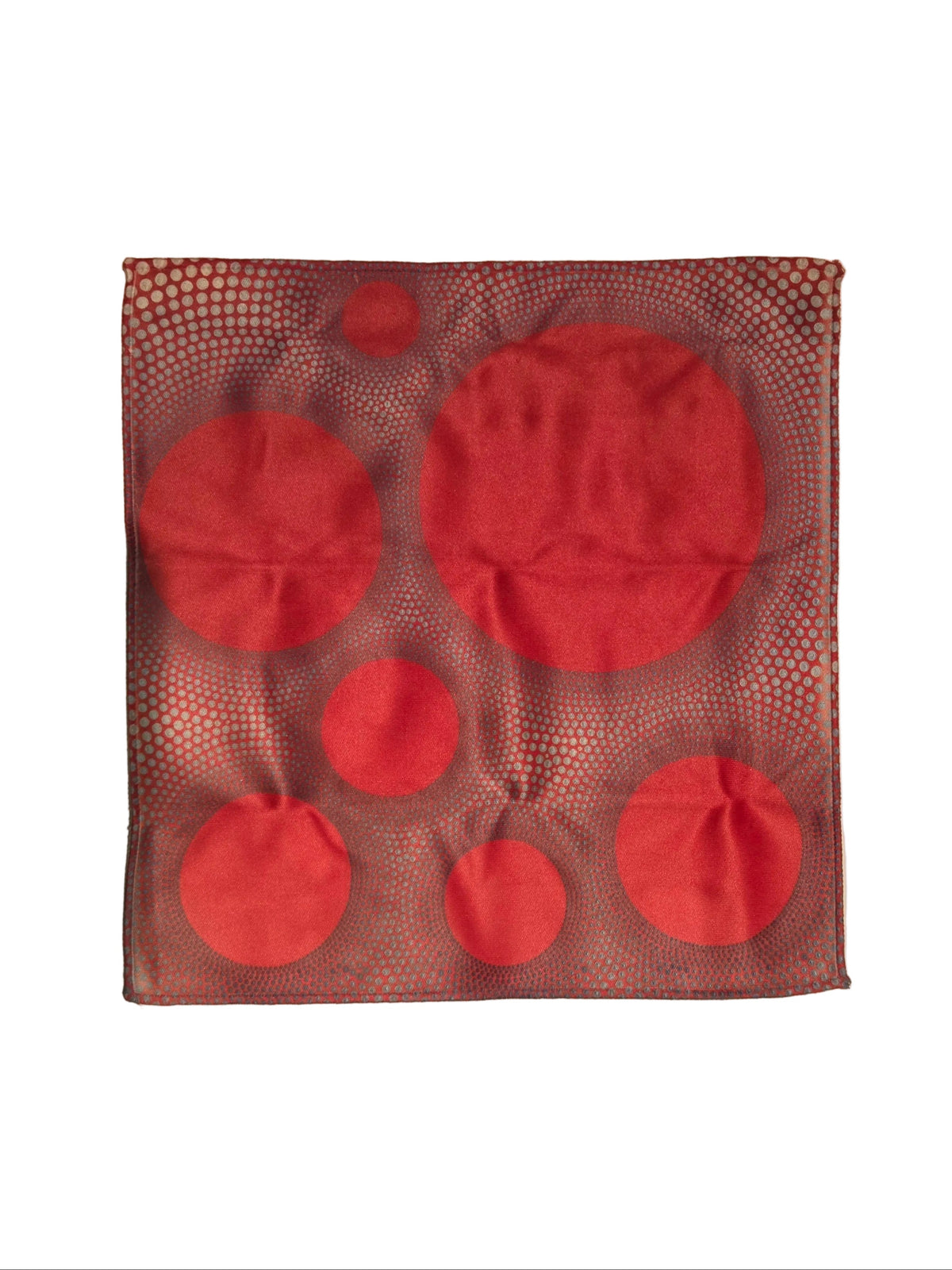 Seven Red Suns in Grey Space Microfiber Cloth