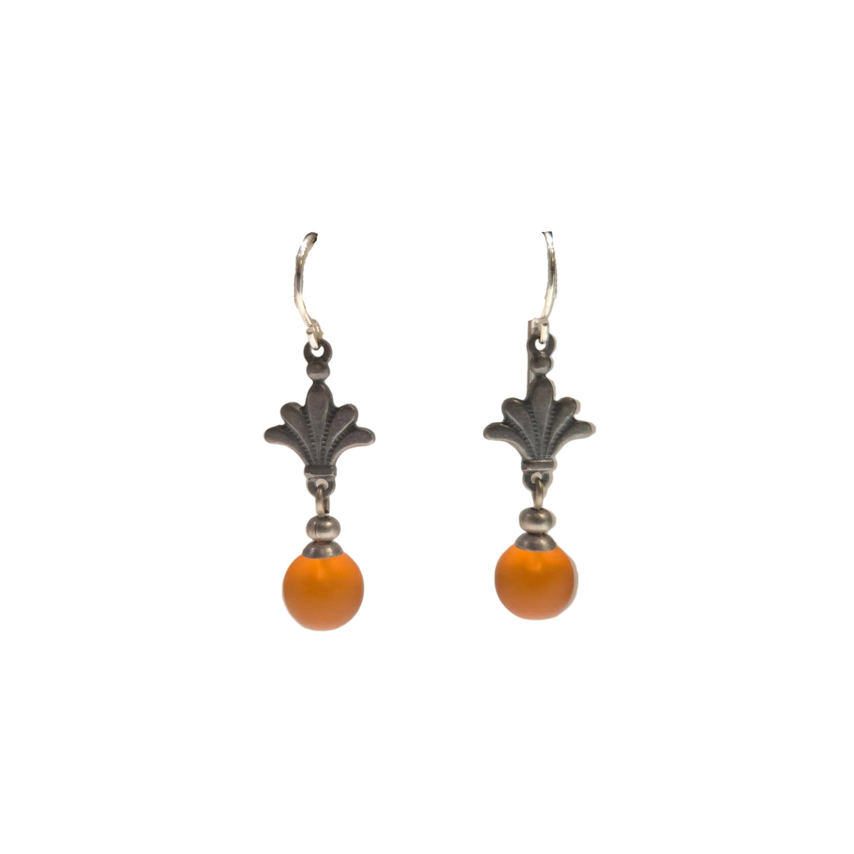 Deco Dot Glass Drop Earrings