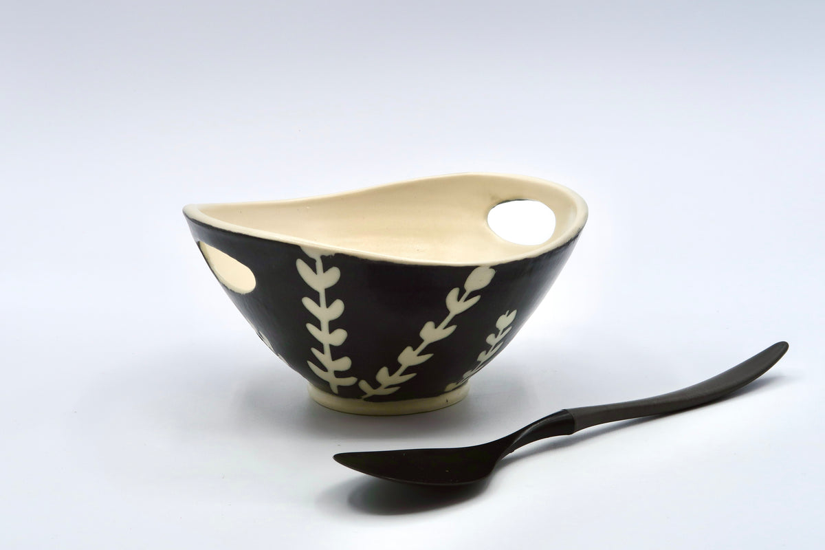 Sprout Handled Small Serving Bowl