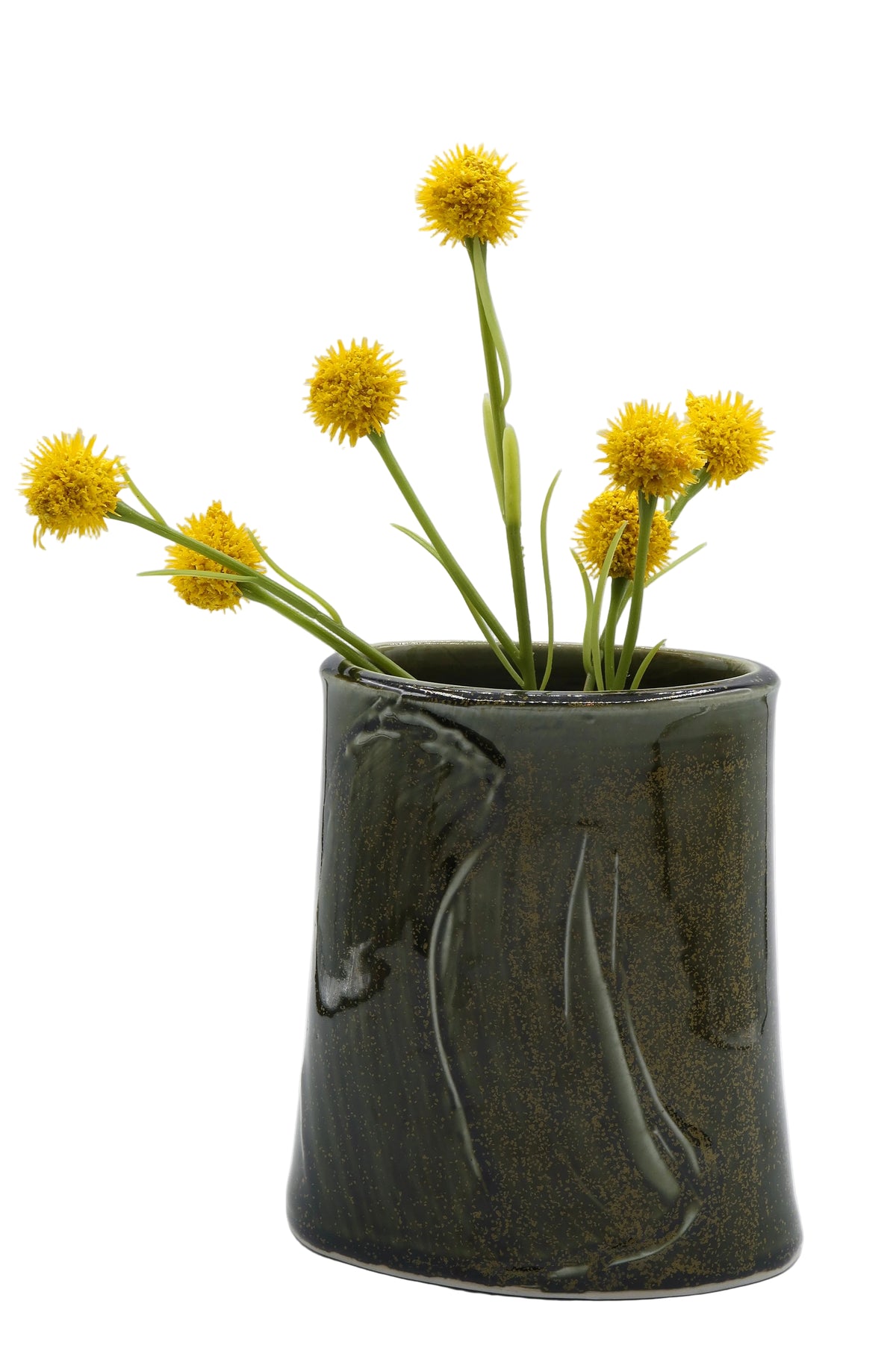 Green Celadon Oval Vase