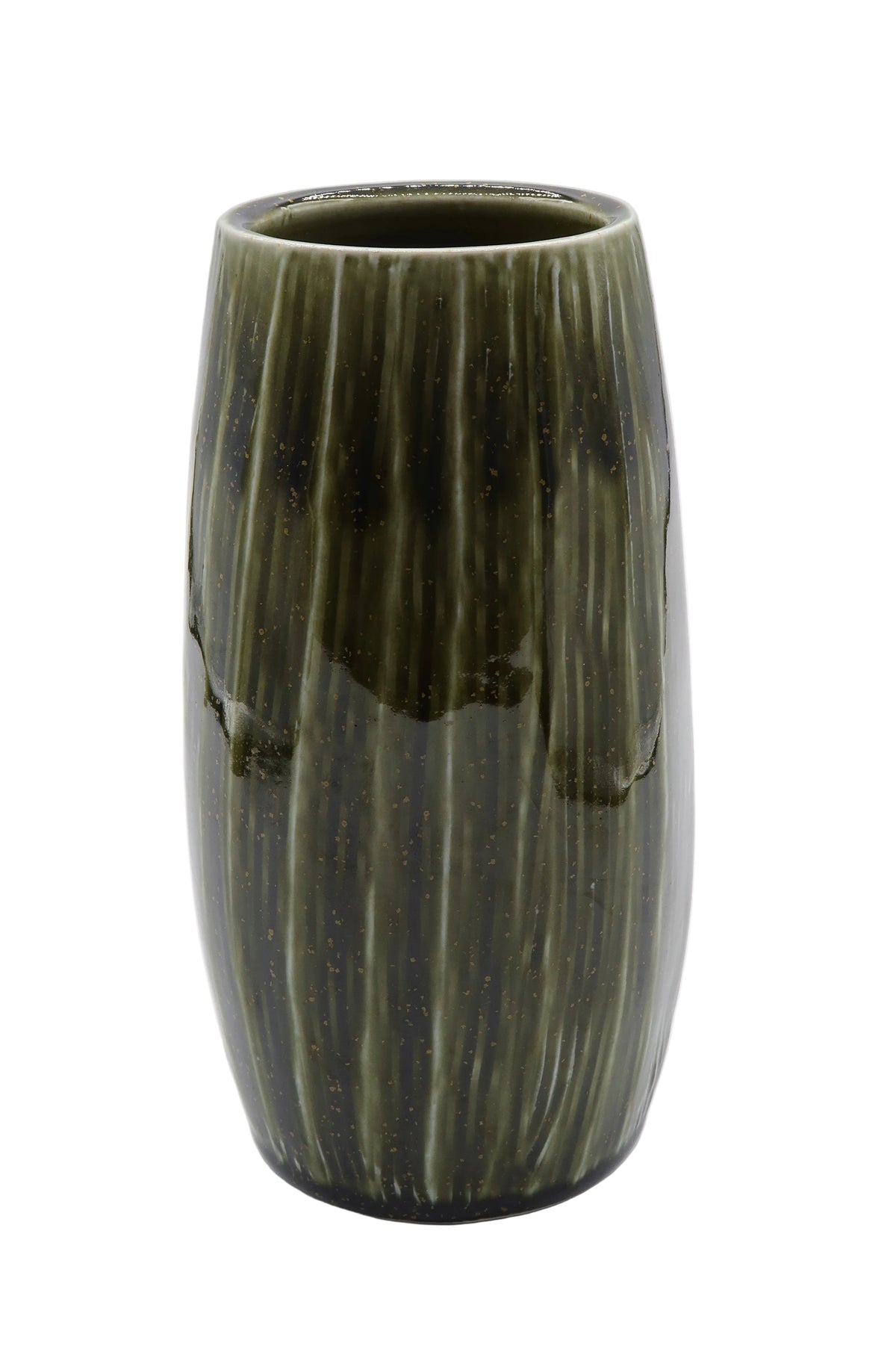 Green Textured Vase