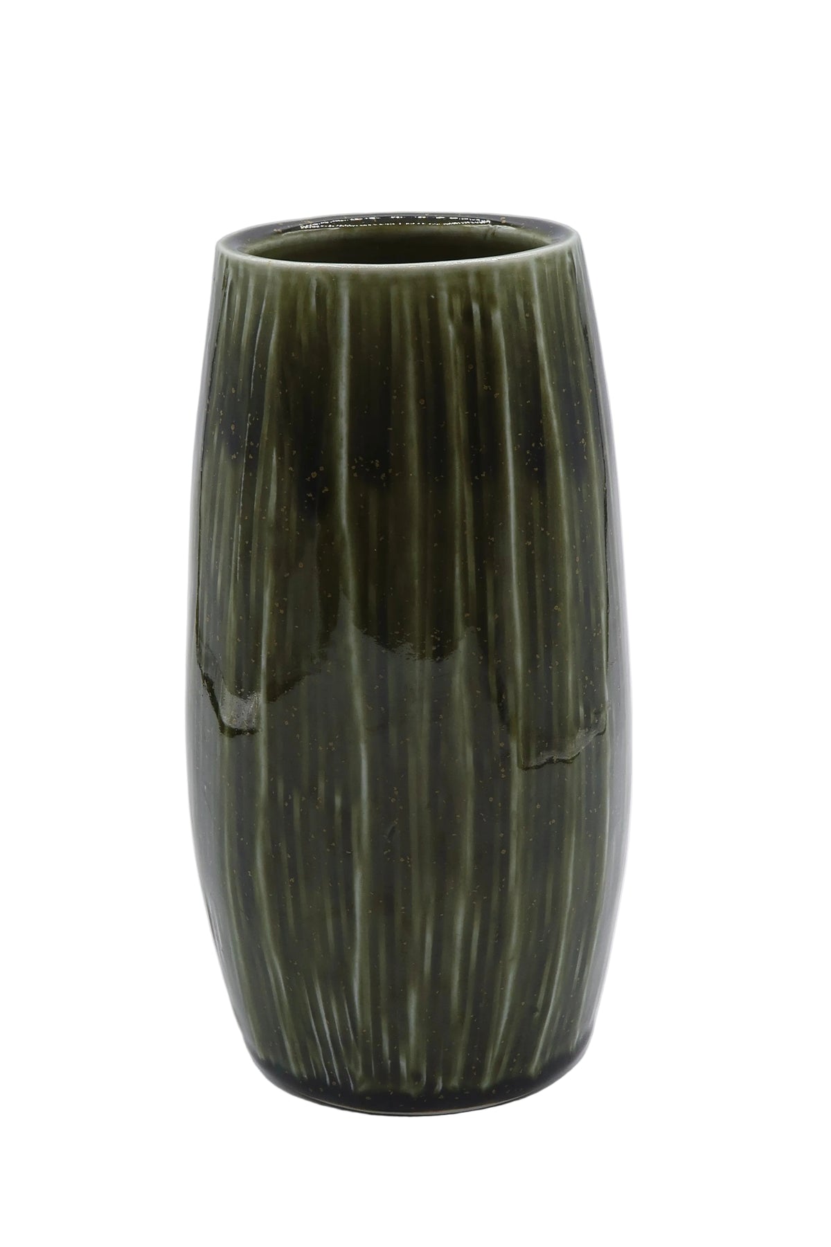 Green Textured Vase