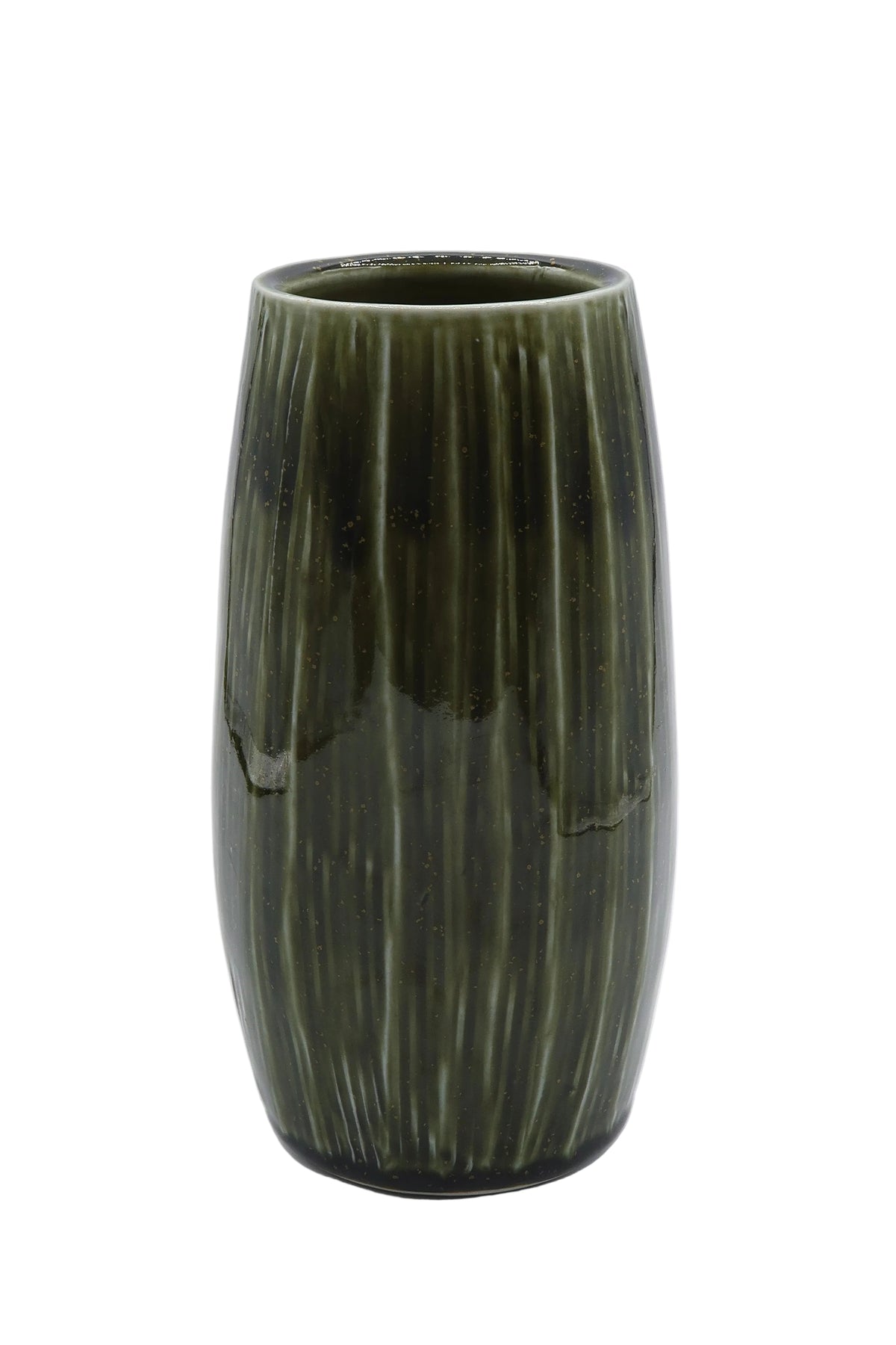 Green Textured Vase
