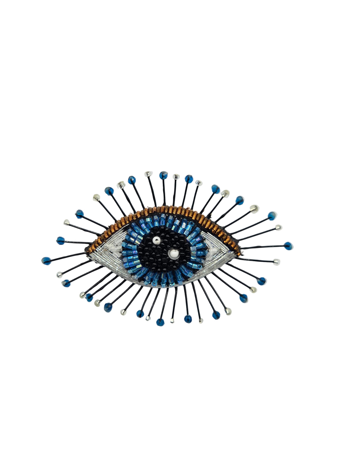 Lapis Eye Brooch Pin
