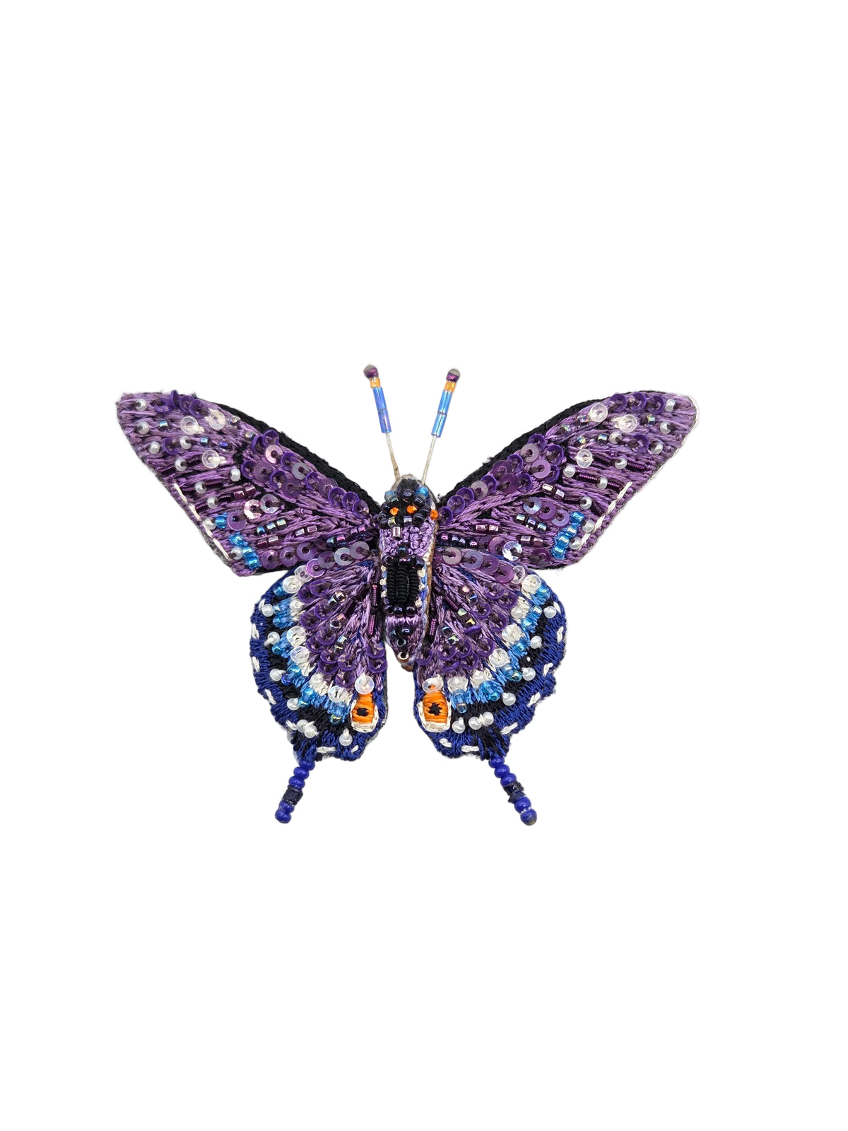 Eastern Black Swallowtail Butterfly Brooch Pin