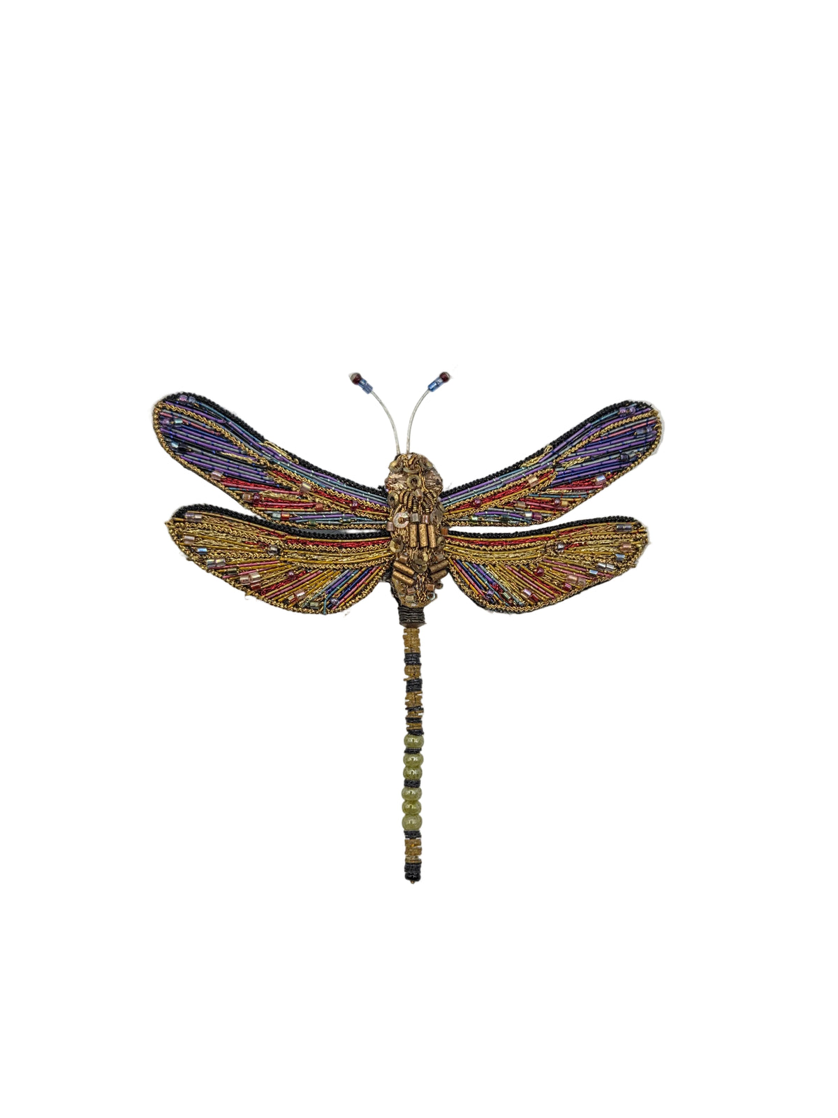 Brown Hawker Dragonfly Brooch Pin