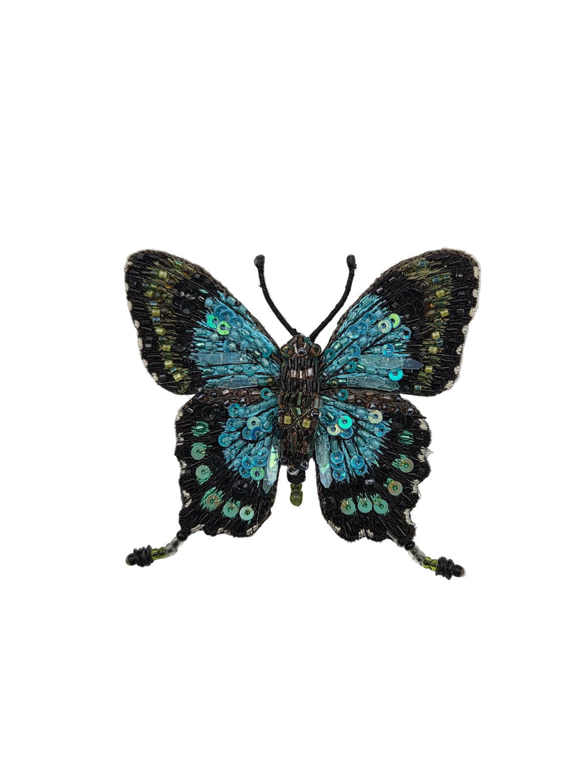 Sea Green Swallowtail Brooch Pin