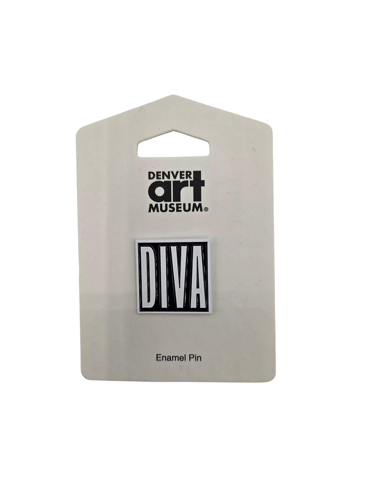 DIVA Black on White Pin