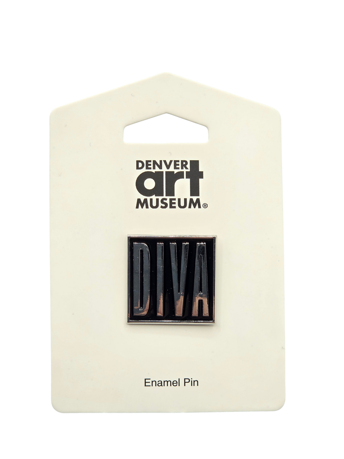 DIVA Silver on Black Pin