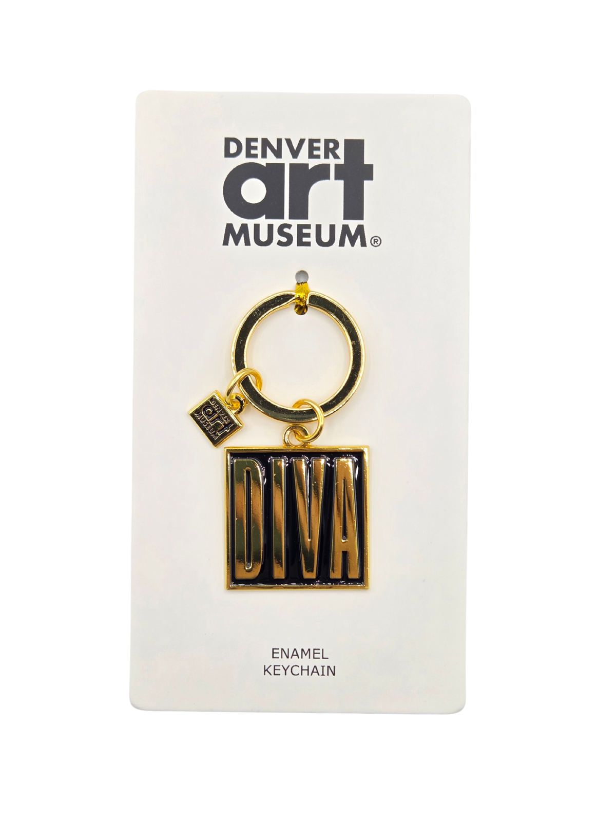DIVA Gold on Black Keychain