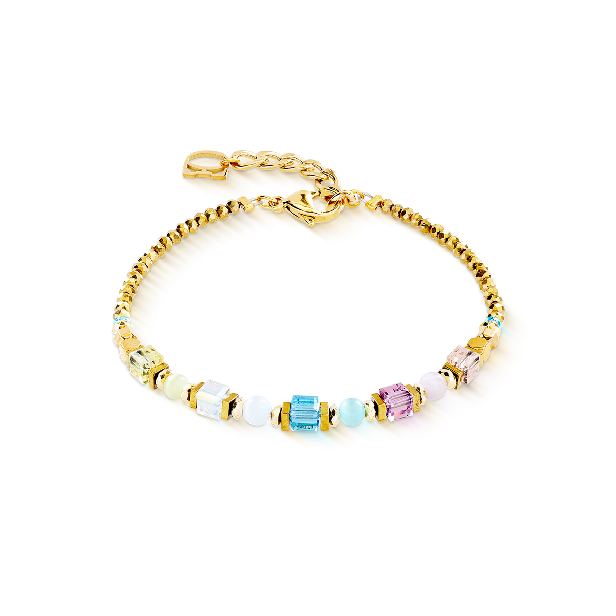 Bracelet Cube Aura pastel gold
