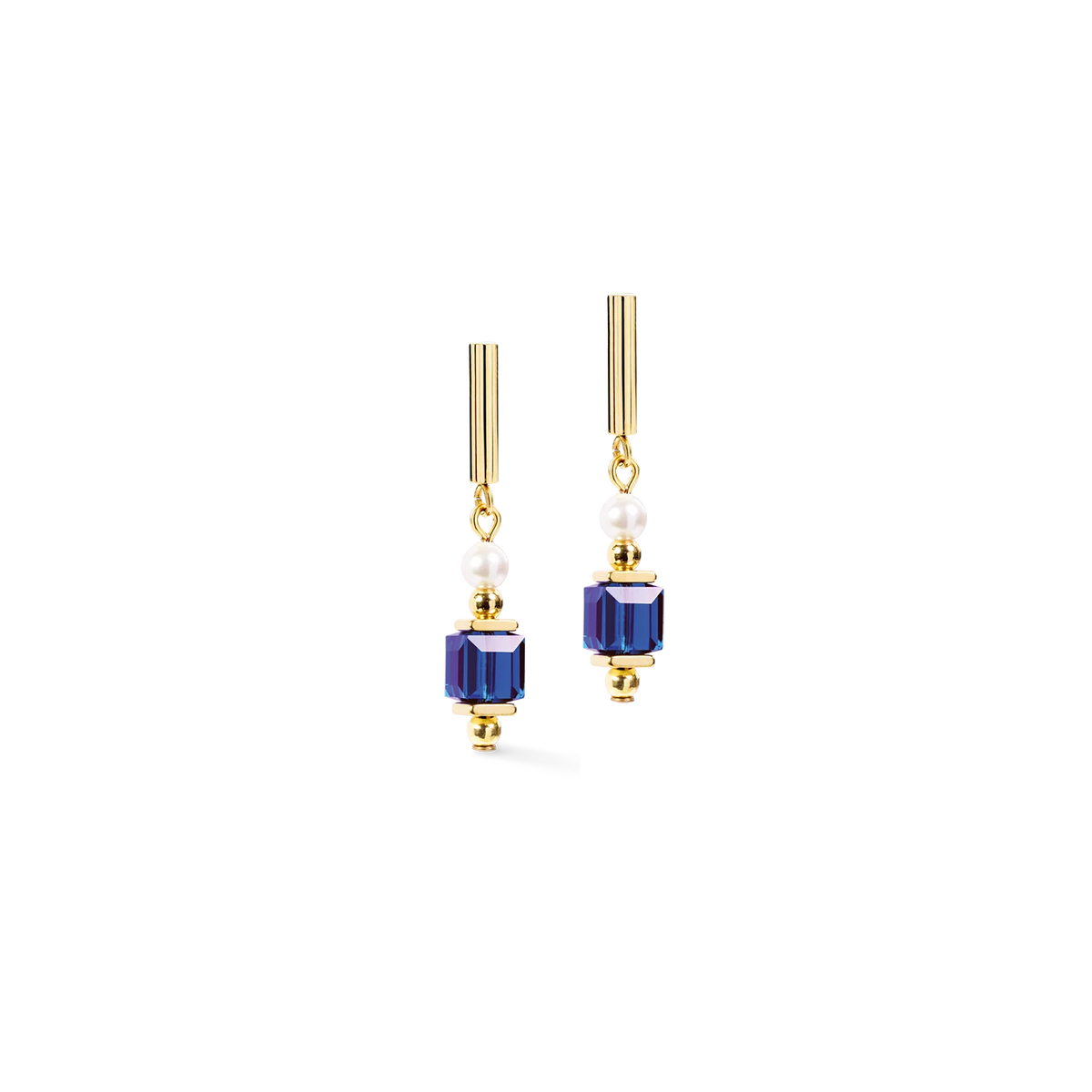 Sapphire Cocktail Pearls Stud Earrings