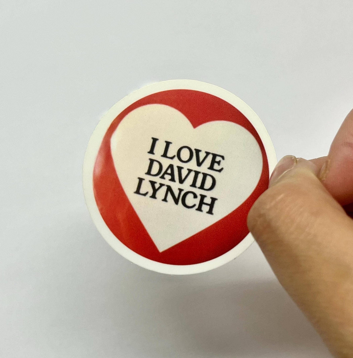 David Lynch Circle Kiss-Cut Sticker