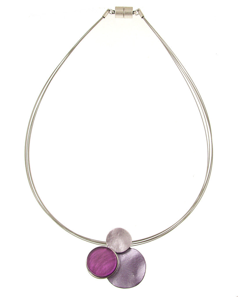 Purple and Silver Necklace