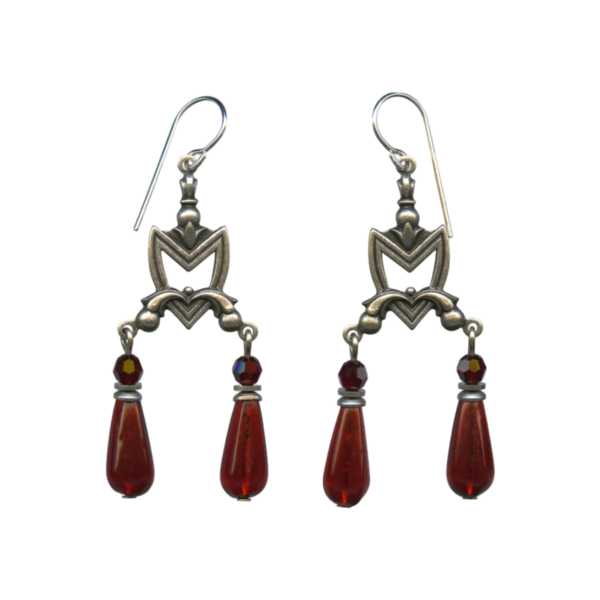 Crystal Balance Glass Earrings