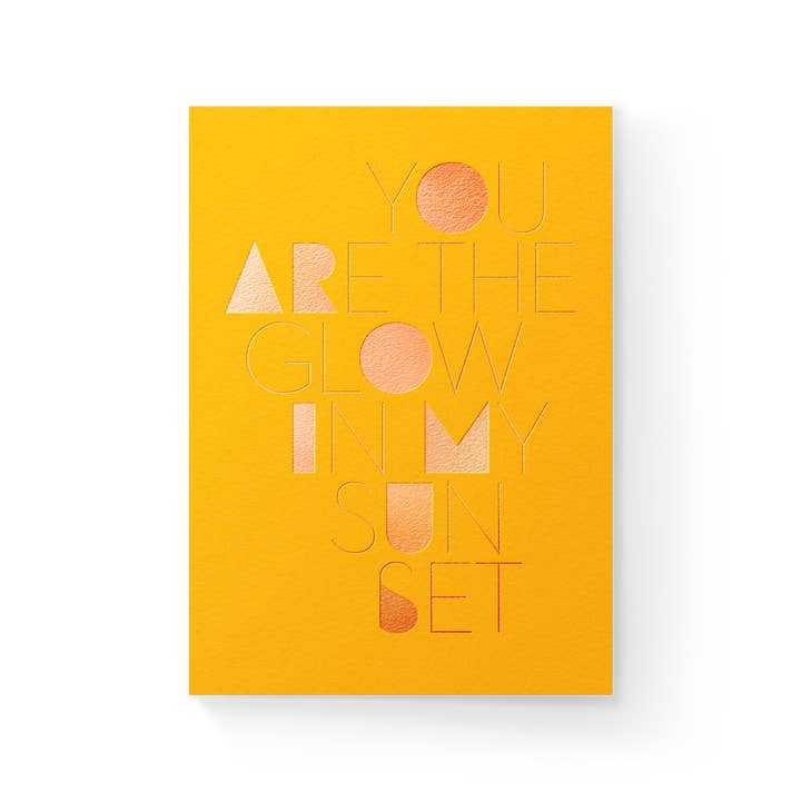 Glow Sunset Folded Card