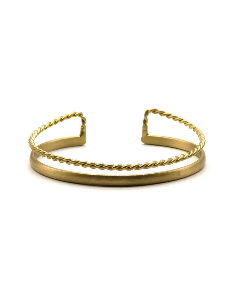 Twisted Cuff Brass