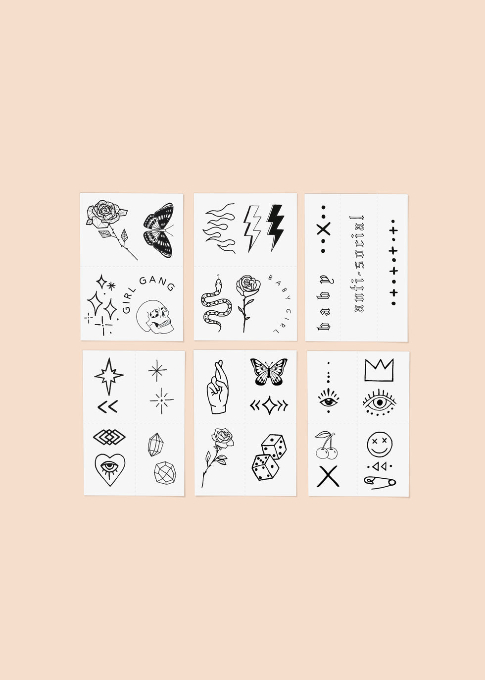 Bad Babe Temporary Tattoo Pack