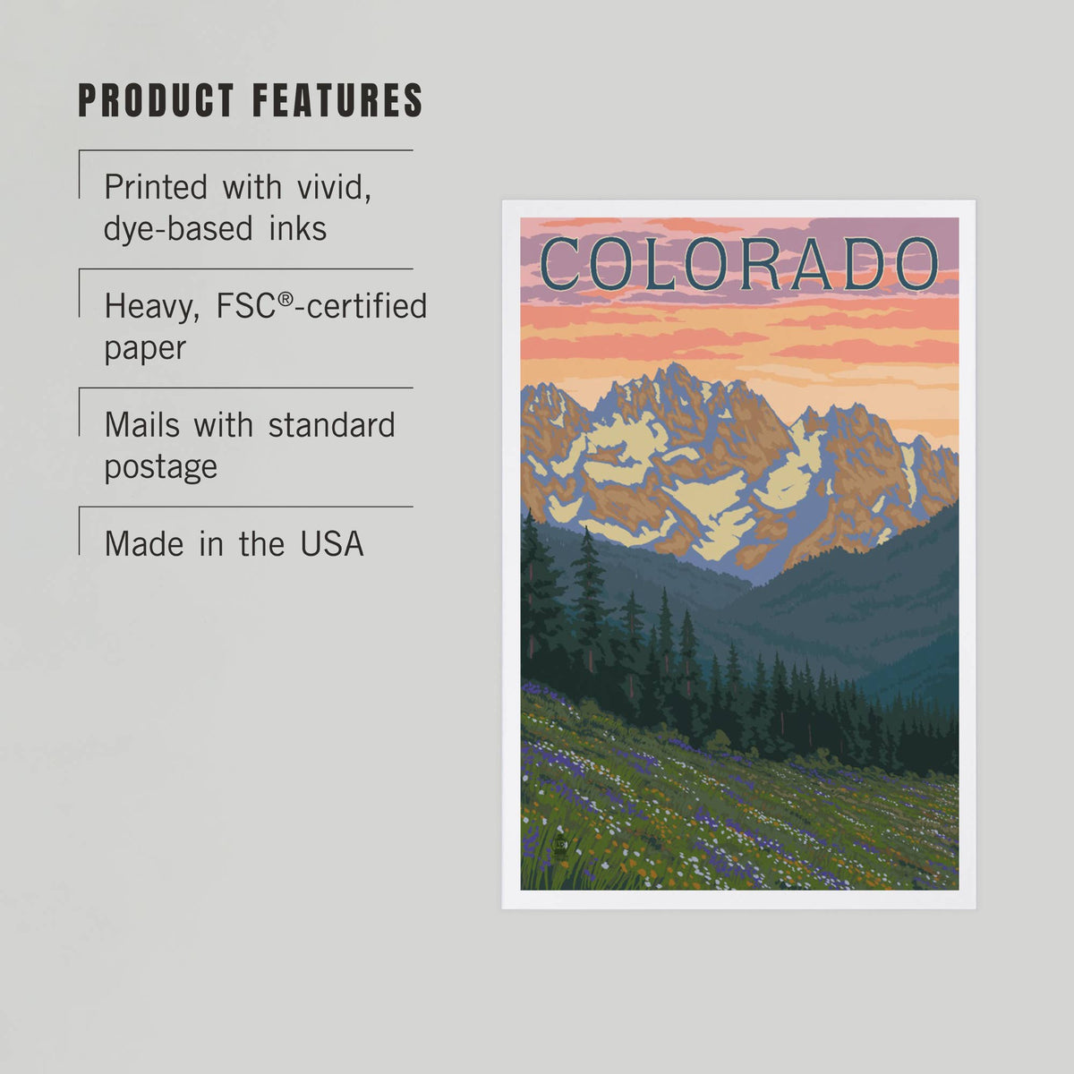 Colorado, Spring Flowers Postcards