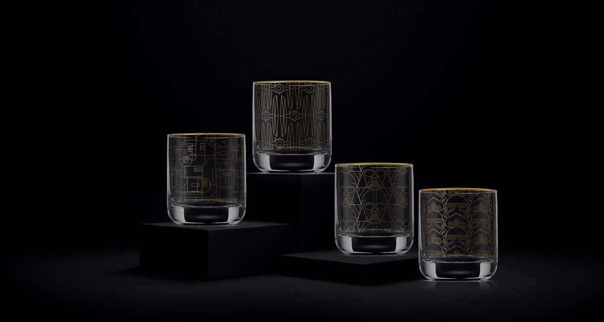 Star Wars™ Deco Drinking Glasses, Set of 4- LIMITED EDITION