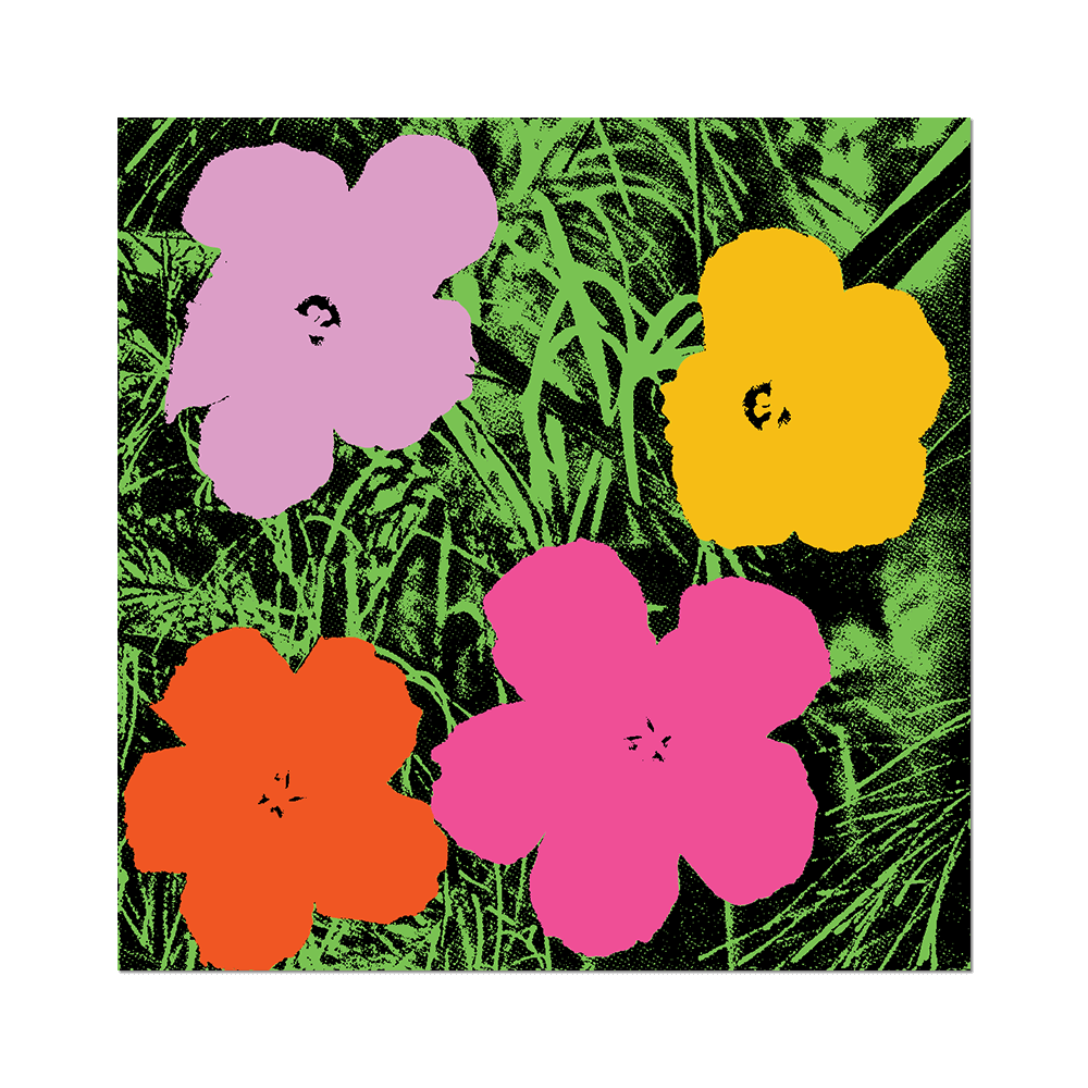 Flowers by Warhol - Die-Cut Sticker (Summer)