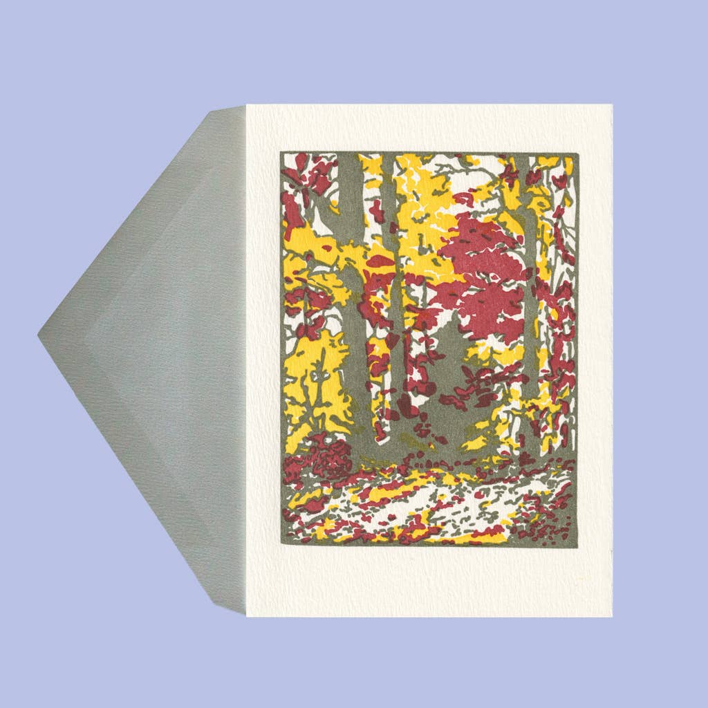 Autumn Road Individual Card