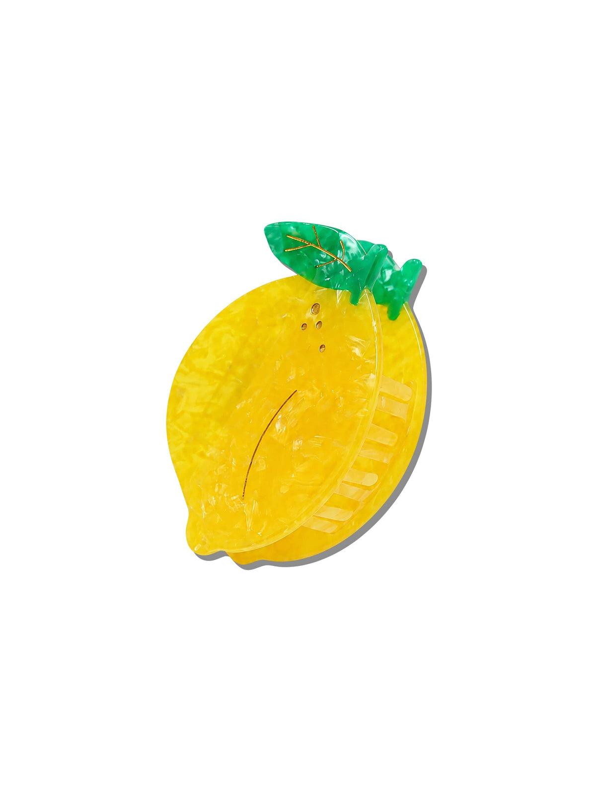 Hand-painted Lemon Fruit Claw Hair Clip | Eco-Friendly