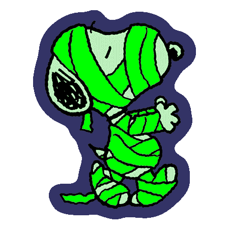 Snoopy Mummy Glow-in-the-Dark Sticker