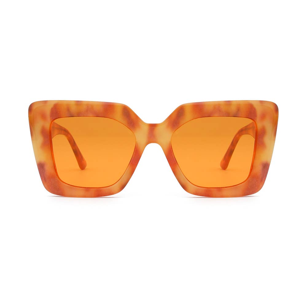 MONIQUE | Amber Tortoise | Orange Lens