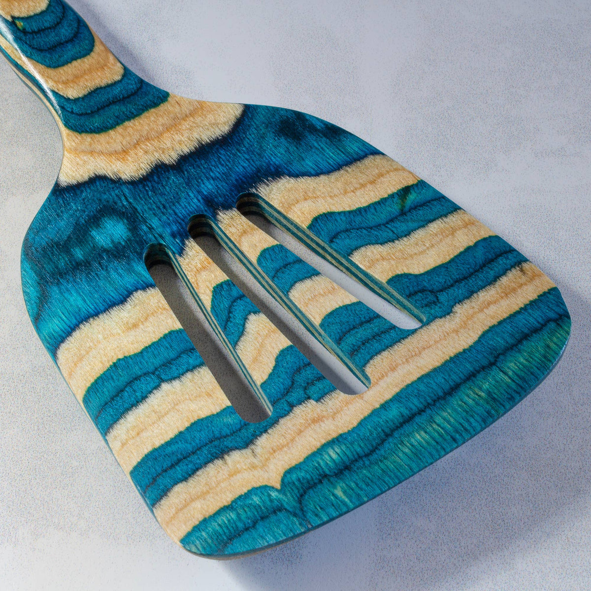 Baltique® Mykonos Colorful Wooden Slotted Spatula