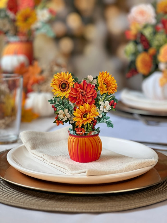 Pumpkin Harvest Mini Pop-up Flower