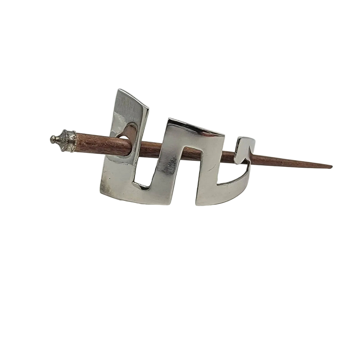 Vintage Style Hair Barrette/ Hair Slide With Wooden Stick
