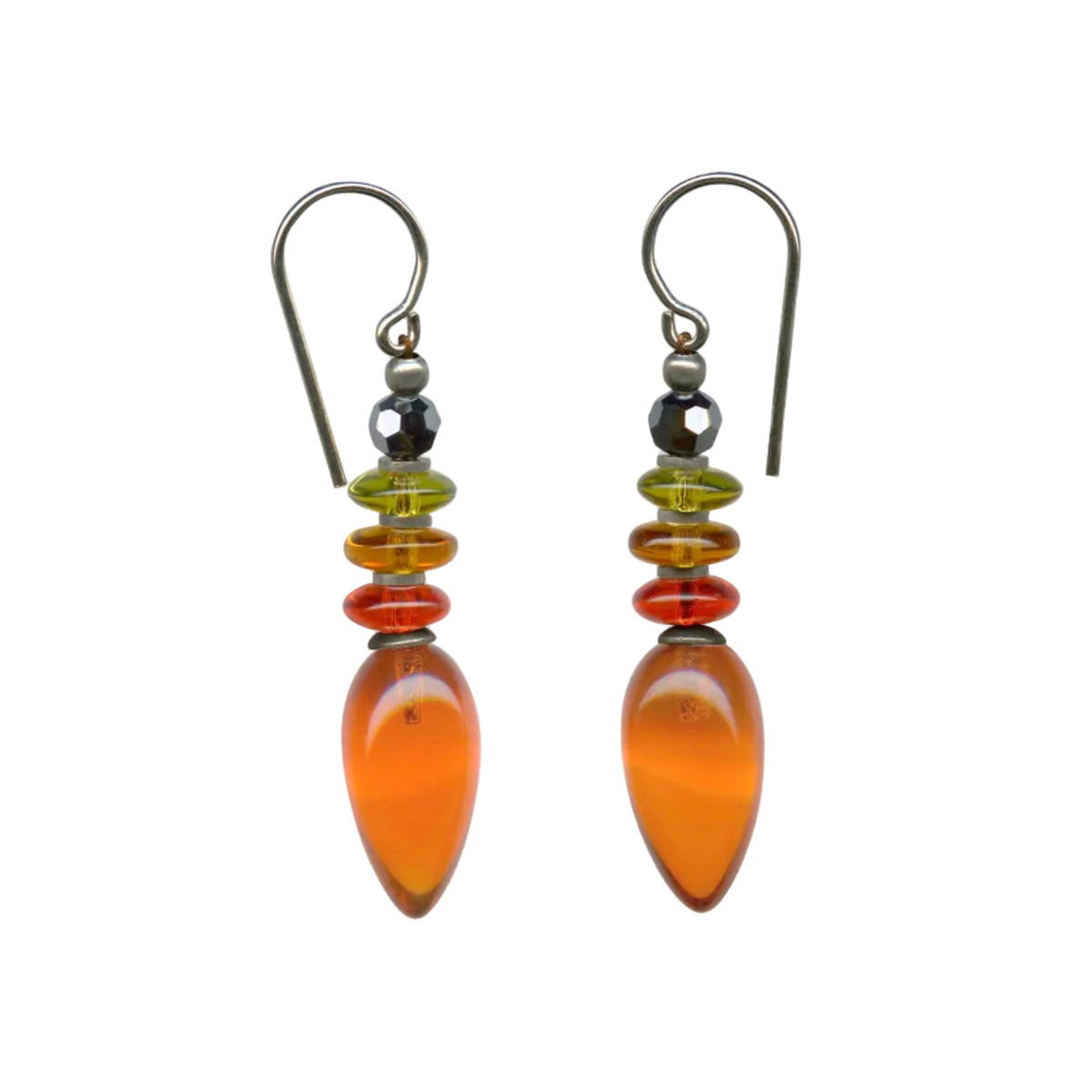 Tango Earrings in Bright Orange