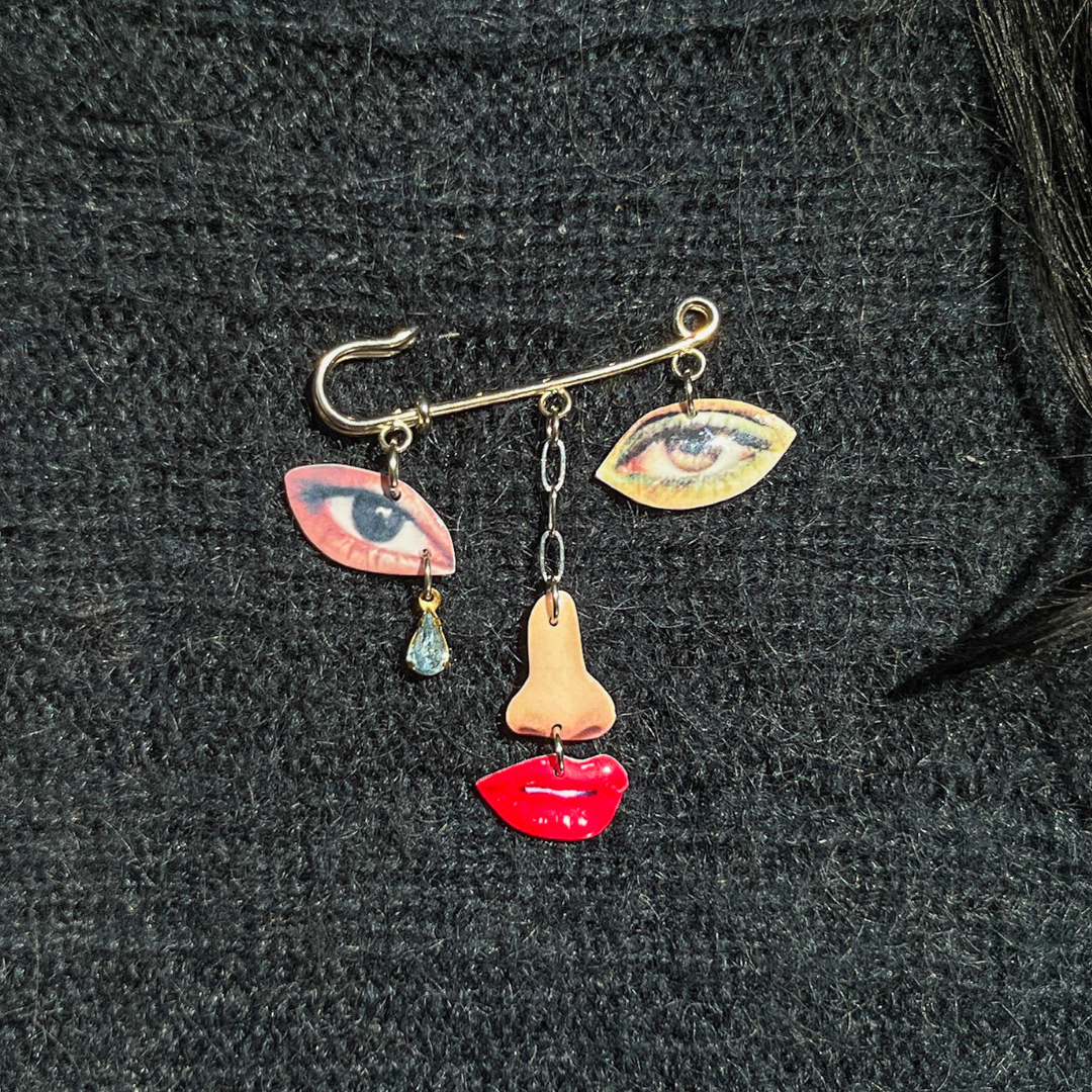 Silly me brooch