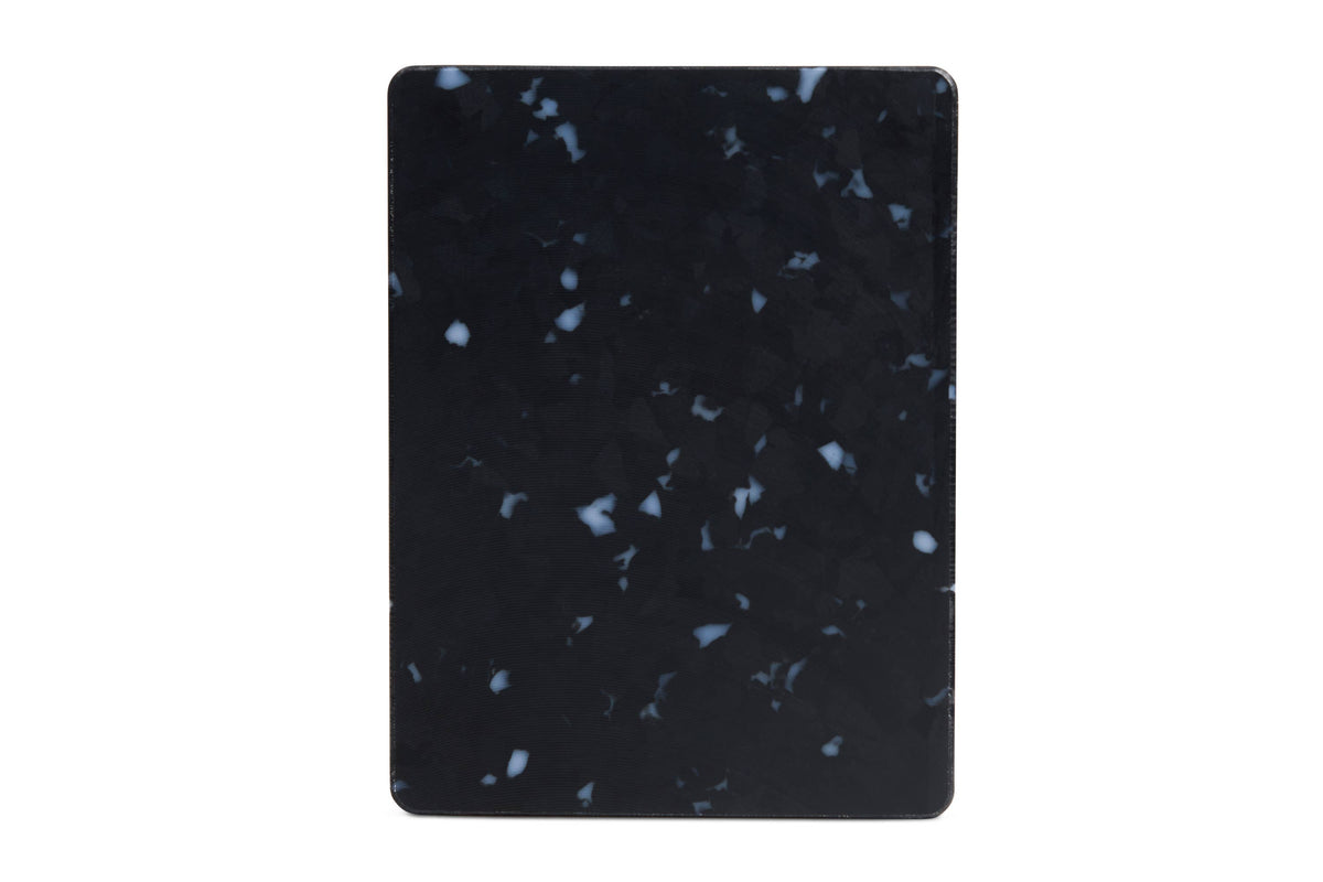 Recycled Plastic Cutting Board - XS White Confetti on Black
