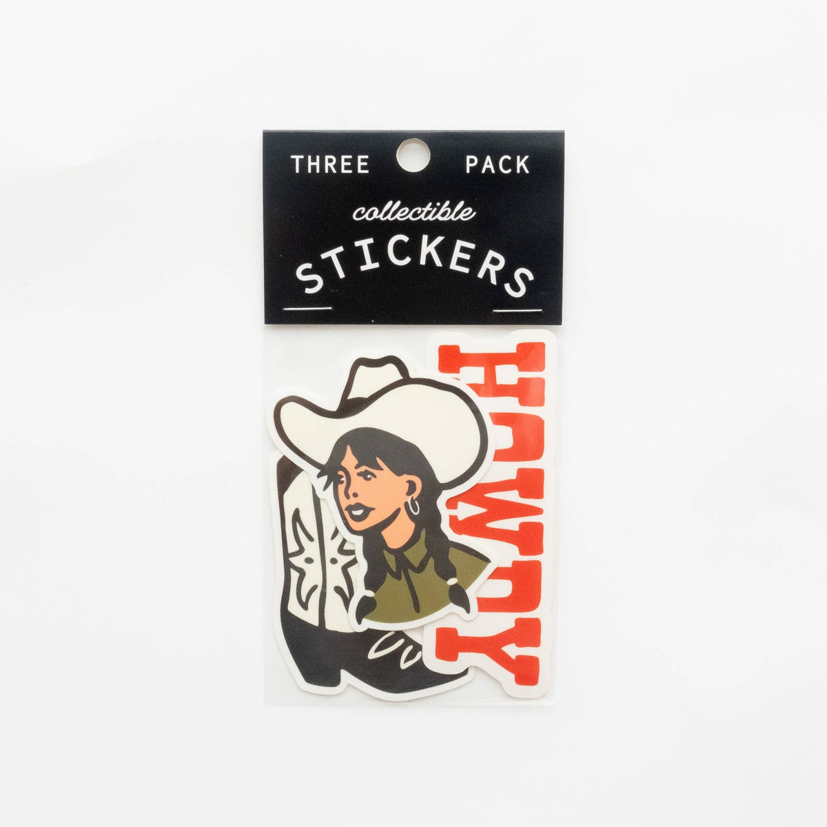 Country Cowgirl Vinyl Sticker Three-Pack