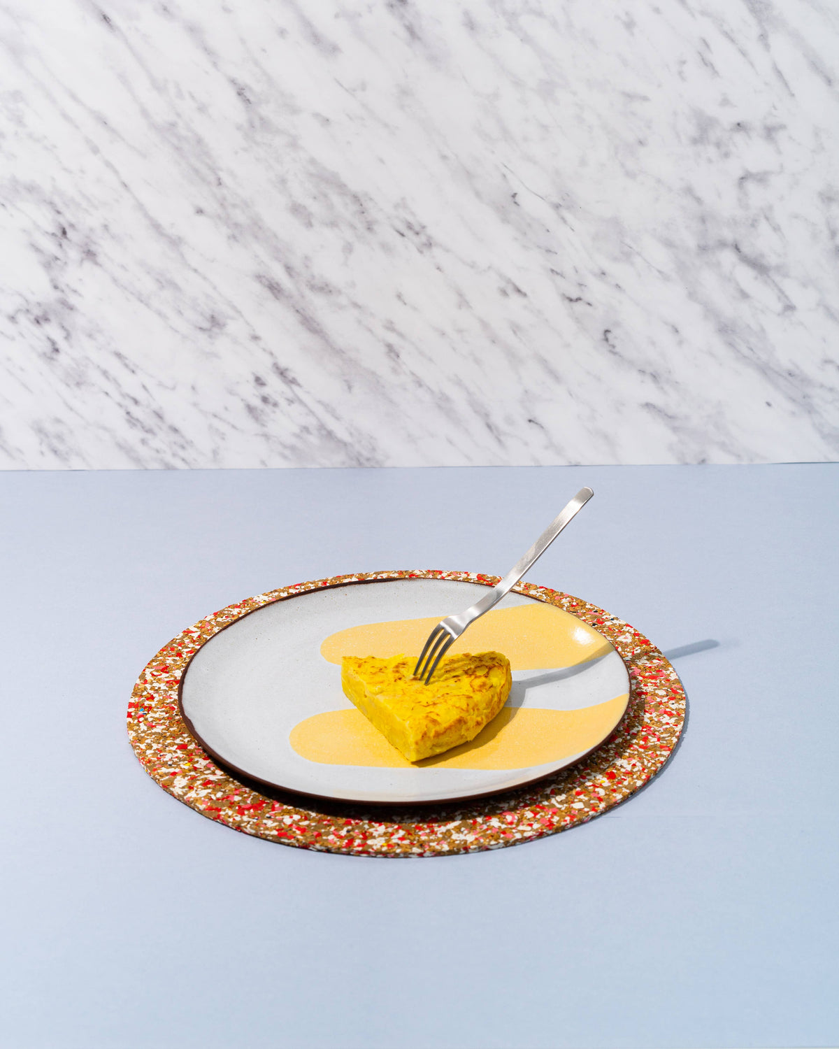 Speckled Cork Placemat - Black