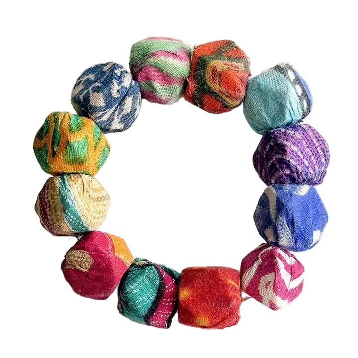 Kantha Polygon Bracelet